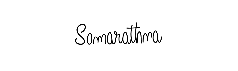 How to make Somarathna name signature. Use Angelique-Rose-font-FFP style for creating short signs online. This is the latest handwritten sign. Somarathna signature style 5 images and pictures png