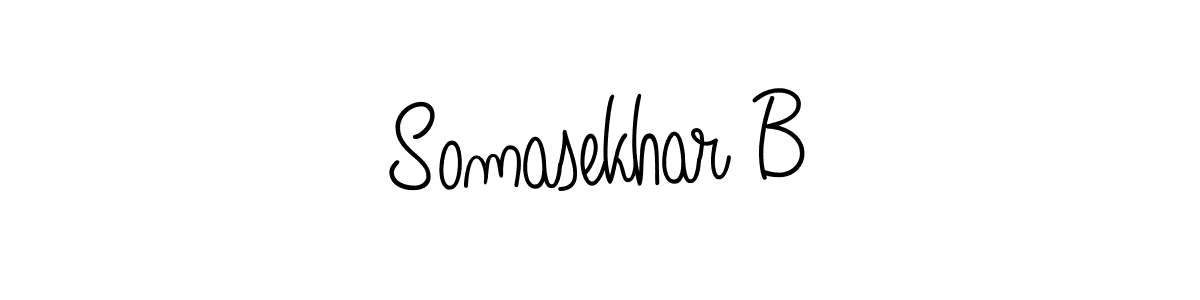 Also we have Somasekhar B name is the best signature style. Create professional handwritten signature collection using Angelique-Rose-font-FFP autograph style. Somasekhar B signature style 5 images and pictures png