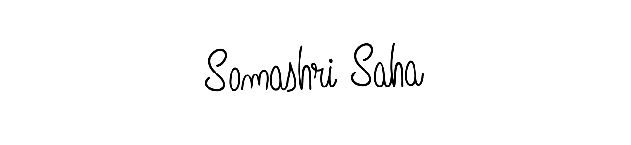 Design your own signature with our free online signature maker. With this signature software, you can create a handwritten (Angelique-Rose-font-FFP) signature for name Somashri Saha. Somashri Saha signature style 5 images and pictures png