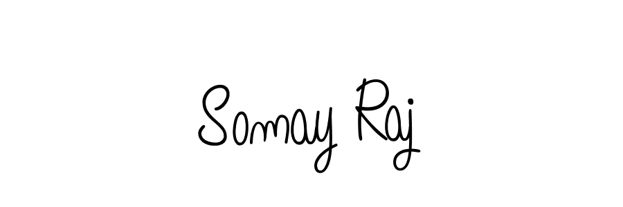 Somay Raj stylish signature style. Best Handwritten Sign (Angelique-Rose-font-FFP) for my name. Handwritten Signature Collection Ideas for my name Somay Raj. Somay Raj signature style 5 images and pictures png