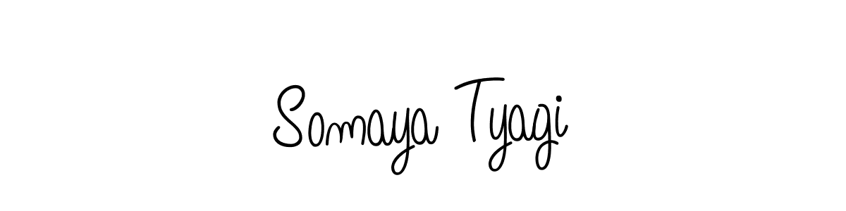 Make a short Somaya Tyagi signature style. Manage your documents anywhere anytime using Angelique-Rose-font-FFP. Create and add eSignatures, submit forms, share and send files easily. Somaya Tyagi signature style 5 images and pictures png
