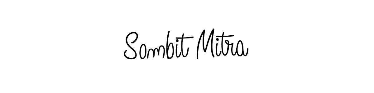 How to make Sombit Mitra name signature. Use Angelique-Rose-font-FFP style for creating short signs online. This is the latest handwritten sign. Sombit Mitra signature style 5 images and pictures png