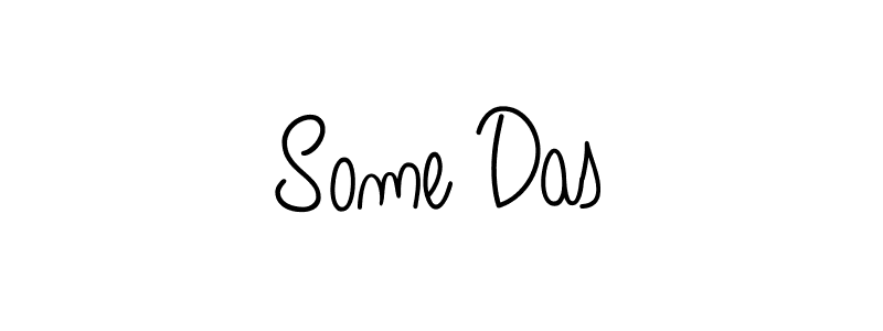 Design your own signature with our free online signature maker. With this signature software, you can create a handwritten (Angelique-Rose-font-FFP) signature for name Some Das. Some Das signature style 5 images and pictures png