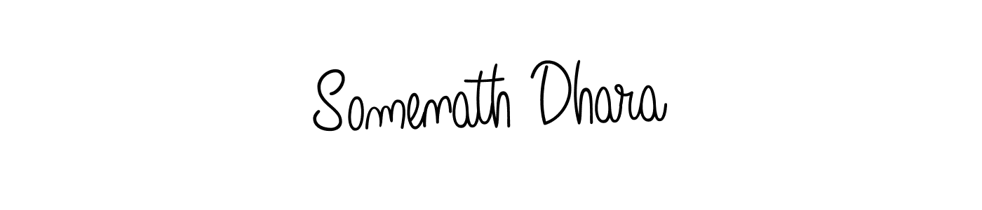 Somenath Dhara stylish signature style. Best Handwritten Sign (Angelique-Rose-font-FFP) for my name. Handwritten Signature Collection Ideas for my name Somenath Dhara. Somenath Dhara signature style 5 images and pictures png