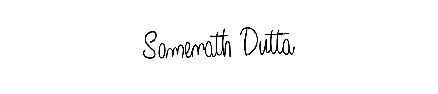 Use a signature maker to create a handwritten signature online. With this signature software, you can design (Angelique-Rose-font-FFP) your own signature for name Somenath Dutta. Somenath Dutta signature style 5 images and pictures png
