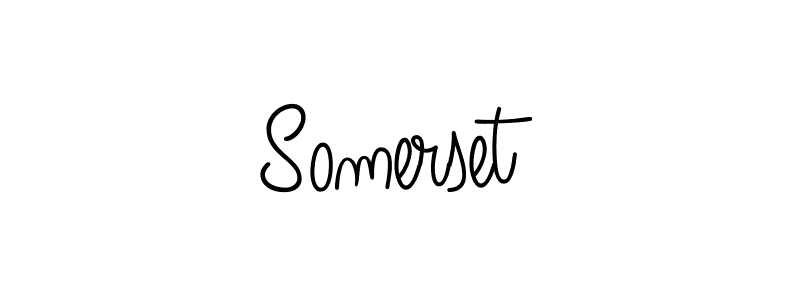 You should practise on your own different ways (Angelique-Rose-font-FFP) to write your name (Somerset) in signature. don't let someone else do it for you. Somerset signature style 5 images and pictures png