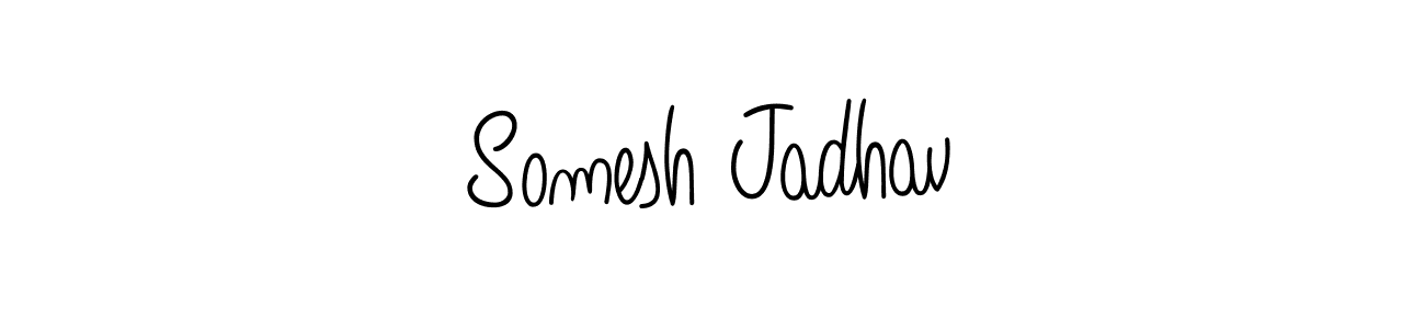 Also You can easily find your signature by using the search form. We will create Somesh Jadhav name handwritten signature images for you free of cost using Angelique-Rose-font-FFP sign style. Somesh Jadhav signature style 5 images and pictures png