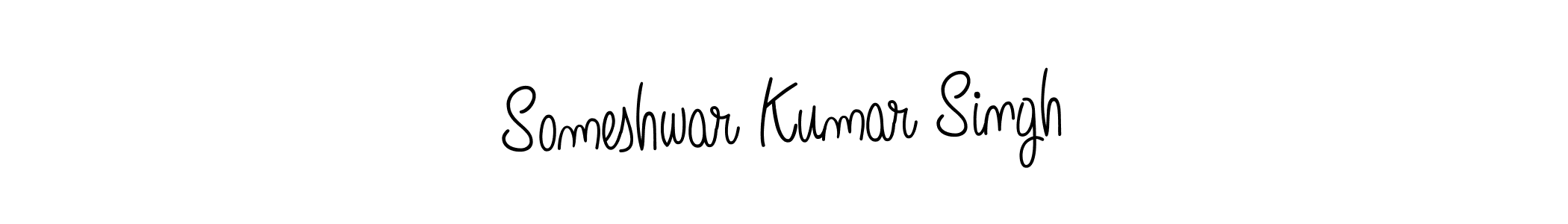You should practise on your own different ways (Angelique-Rose-font-FFP) to write your name (Someshwar Kumar Singh) in signature. don't let someone else do it for you. Someshwar Kumar Singh signature style 5 images and pictures png