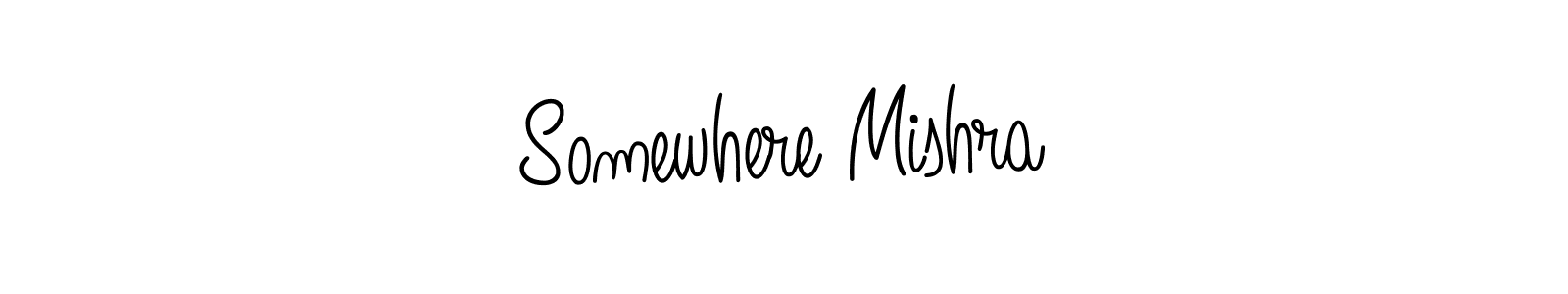 Somewhere Mishra stylish signature style. Best Handwritten Sign (Angelique-Rose-font-FFP) for my name. Handwritten Signature Collection Ideas for my name Somewhere Mishra. Somewhere Mishra signature style 5 images and pictures png