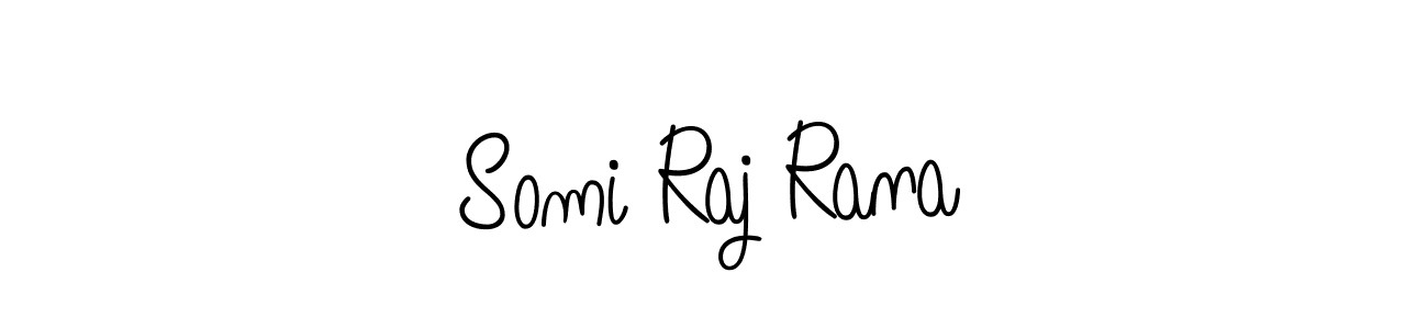 Also we have Somi Raj Rana name is the best signature style. Create professional handwritten signature collection using Angelique-Rose-font-FFP autograph style. Somi Raj Rana signature style 5 images and pictures png