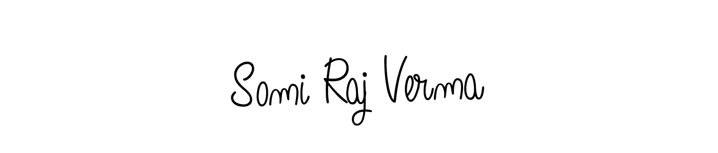 Design your own signature with our free online signature maker. With this signature software, you can create a handwritten (Angelique-Rose-font-FFP) signature for name Somi Raj Verma. Somi Raj Verma signature style 5 images and pictures png