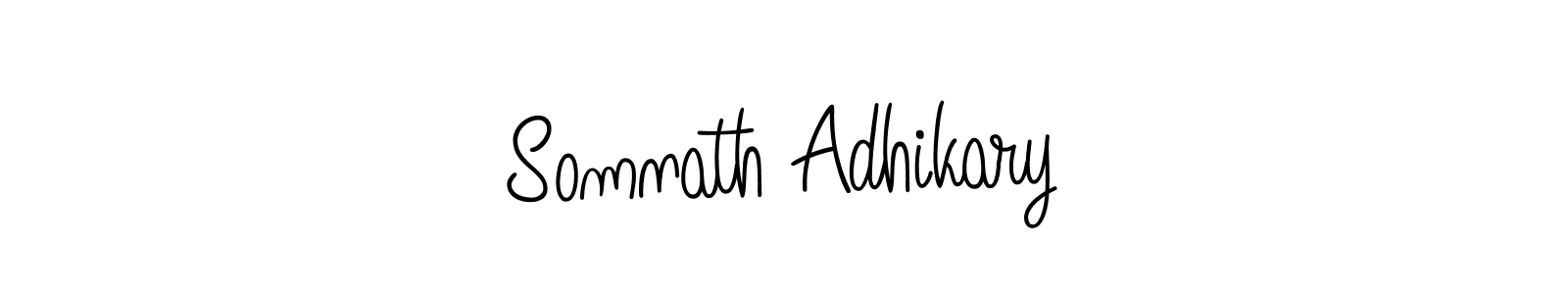 Create a beautiful signature design for name Somnath Adhikary. With this signature (Angelique-Rose-font-FFP) fonts, you can make a handwritten signature for free. Somnath Adhikary signature style 5 images and pictures png