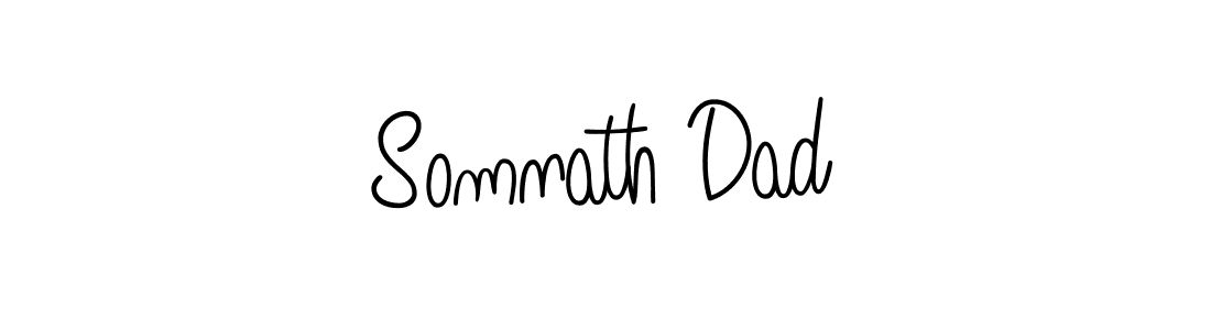 Somnath Dad stylish signature style. Best Handwritten Sign (Angelique-Rose-font-FFP) for my name. Handwritten Signature Collection Ideas for my name Somnath Dad. Somnath Dad signature style 5 images and pictures png