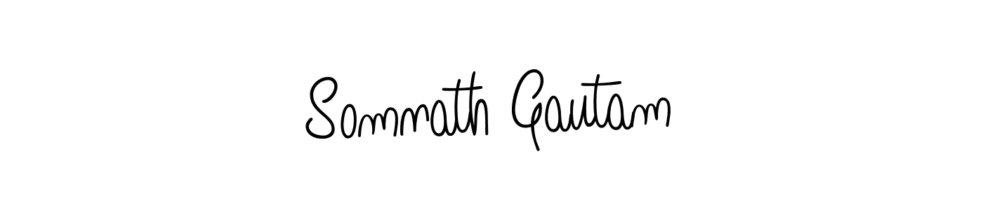 Also we have Somnath Gautam name is the best signature style. Create professional handwritten signature collection using Angelique-Rose-font-FFP autograph style. Somnath Gautam signature style 5 images and pictures png