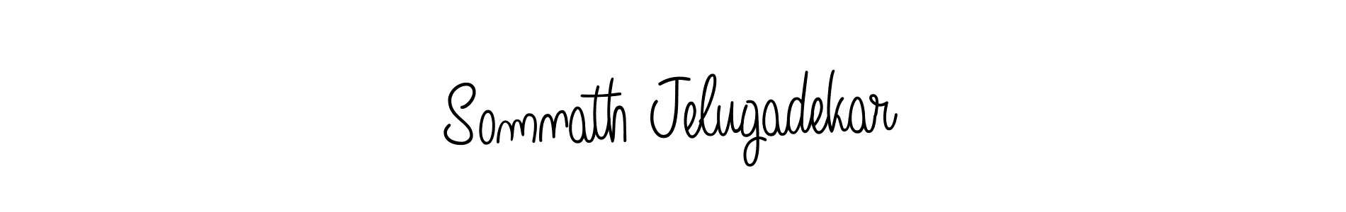 Use a signature maker to create a handwritten signature online. With this signature software, you can design (Angelique-Rose-font-FFP) your own signature for name Somnath Jelugadekar. Somnath Jelugadekar signature style 5 images and pictures png