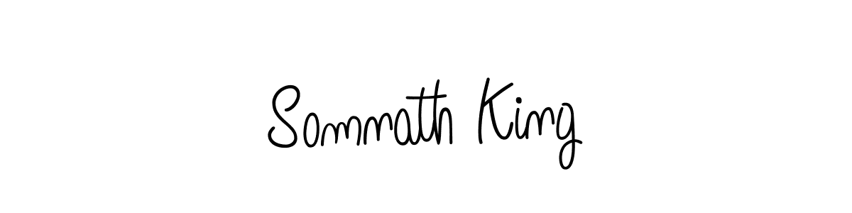 Use a signature maker to create a handwritten signature online. With this signature software, you can design (Angelique-Rose-font-FFP) your own signature for name Somnath King. Somnath King signature style 5 images and pictures png