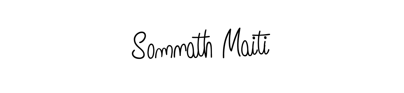 How to make Somnath Maiti name signature. Use Angelique-Rose-font-FFP style for creating short signs online. This is the latest handwritten sign. Somnath Maiti signature style 5 images and pictures png