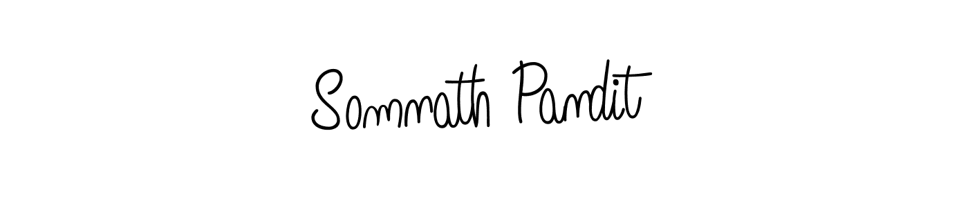 The best way (Angelique-Rose-font-FFP) to make a short signature is to pick only two or three words in your name. The name Somnath Pandit include a total of six letters. For converting this name. Somnath Pandit signature style 5 images and pictures png