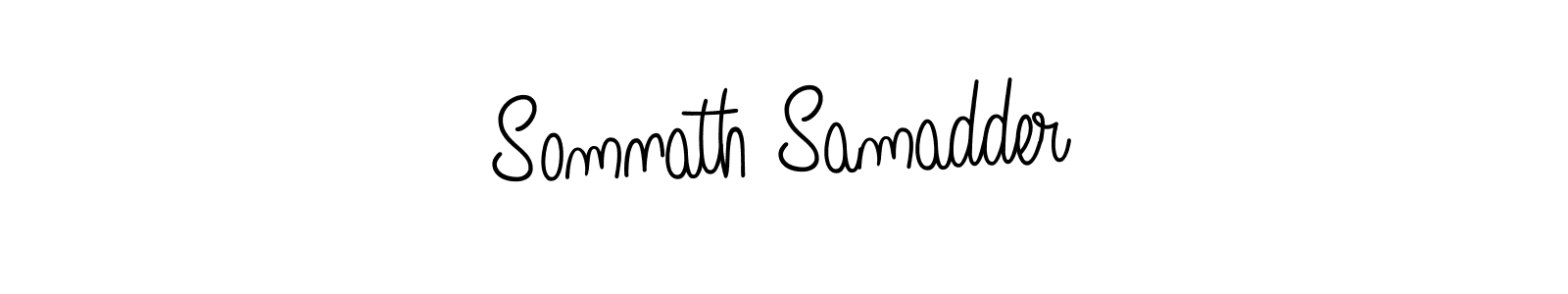 How to make Somnath Samadder name signature. Use Angelique-Rose-font-FFP style for creating short signs online. This is the latest handwritten sign. Somnath Samadder signature style 5 images and pictures png