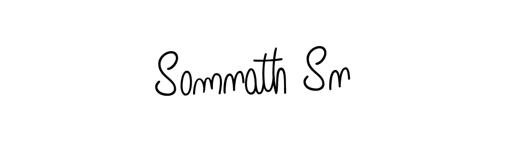 Use a signature maker to create a handwritten signature online. With this signature software, you can design (Angelique-Rose-font-FFP) your own signature for name Somnath Sn. Somnath Sn signature style 5 images and pictures png