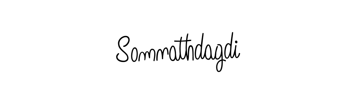 Make a beautiful signature design for name Somnathdagdi. With this signature (Angelique-Rose-font-FFP) style, you can create a handwritten signature for free. Somnathdagdi signature style 5 images and pictures png