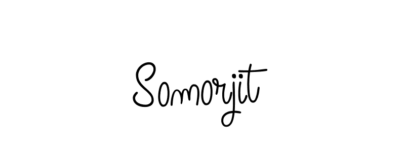 Somorjit stylish signature style. Best Handwritten Sign (Angelique-Rose-font-FFP) for my name. Handwritten Signature Collection Ideas for my name Somorjit. Somorjit signature style 5 images and pictures png