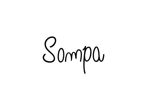 How to make Sompa name signature. Use Angelique-Rose-font-FFP style for creating short signs online. This is the latest handwritten sign. Sompa signature style 5 images and pictures png