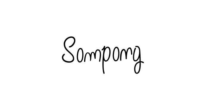 Make a beautiful signature design for name Sompong. With this signature (Angelique-Rose-font-FFP) style, you can create a handwritten signature for free. Sompong signature style 5 images and pictures png