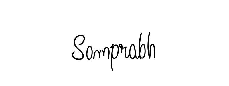 Use a signature maker to create a handwritten signature online. With this signature software, you can design (Angelique-Rose-font-FFP) your own signature for name Somprabh. Somprabh signature style 5 images and pictures png