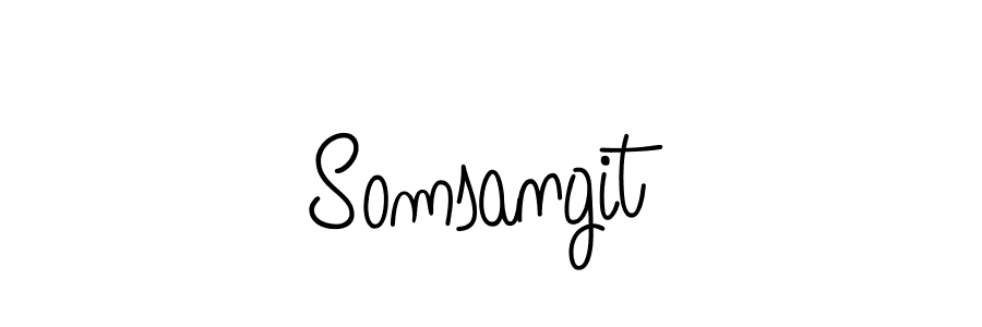The best way (Angelique-Rose-font-FFP) to make a short signature is to pick only two or three words in your name. The name Somsangit include a total of six letters. For converting this name. Somsangit signature style 5 images and pictures png