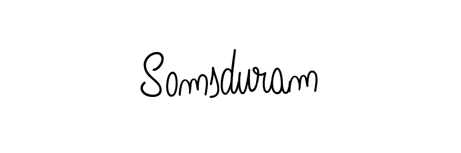 How to Draw Somsduram signature style? Angelique-Rose-font-FFP is a latest design signature styles for name Somsduram. Somsduram signature style 5 images and pictures png