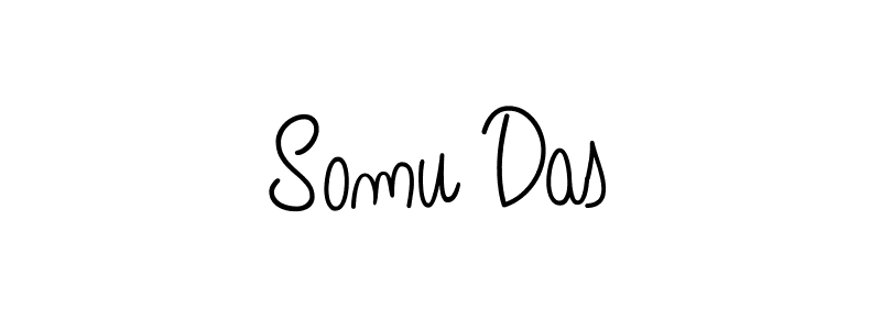 Design your own signature with our free online signature maker. With this signature software, you can create a handwritten (Angelique-Rose-font-FFP) signature for name Somu Das. Somu Das signature style 5 images and pictures png