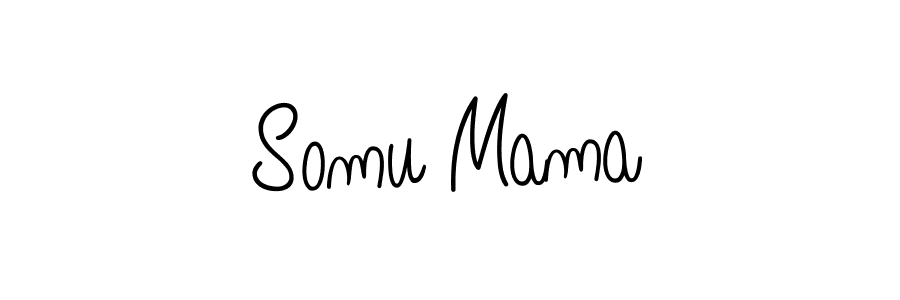 How to make Somu Mama signature? Angelique-Rose-font-FFP is a professional autograph style. Create handwritten signature for Somu Mama name. Somu Mama signature style 5 images and pictures png