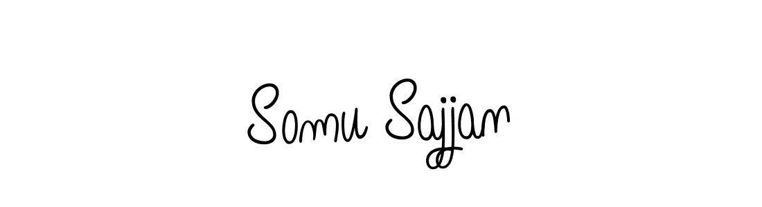 How to make Somu Sajjan signature? Angelique-Rose-font-FFP is a professional autograph style. Create handwritten signature for Somu Sajjan name. Somu Sajjan signature style 5 images and pictures png