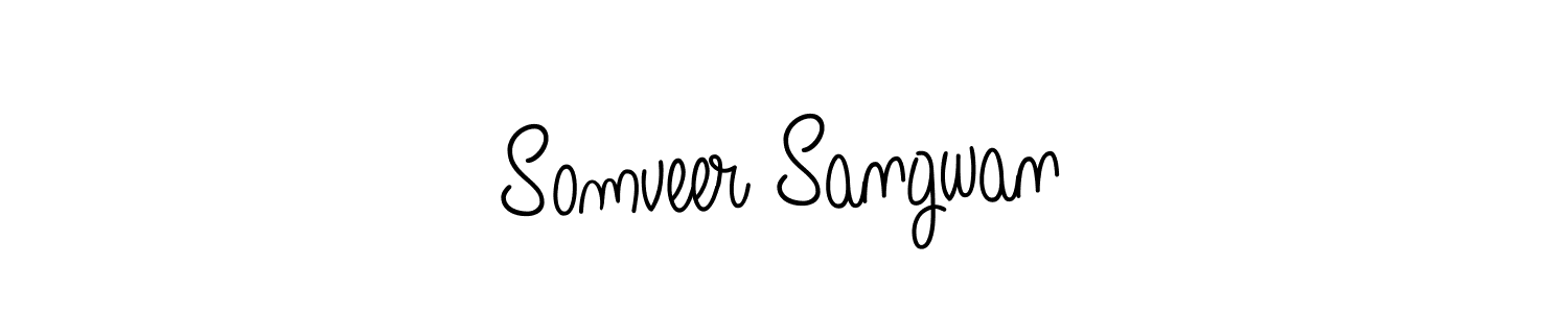 Design your own signature with our free online signature maker. With this signature software, you can create a handwritten (Angelique-Rose-font-FFP) signature for name Somveer Sangwan. Somveer Sangwan signature style 5 images and pictures png