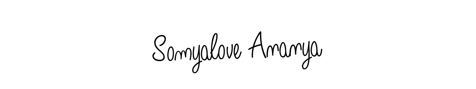 How to make Somyalove Ananya signature? Angelique-Rose-font-FFP is a professional autograph style. Create handwritten signature for Somyalove Ananya name. Somyalove Ananya signature style 5 images and pictures png