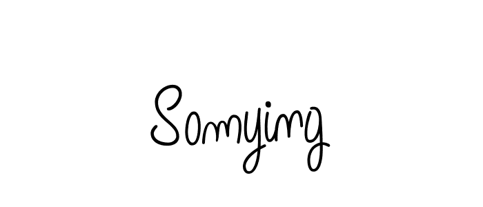 Design your own signature with our free online signature maker. With this signature software, you can create a handwritten (Angelique-Rose-font-FFP) signature for name Somying. Somying signature style 5 images and pictures png
