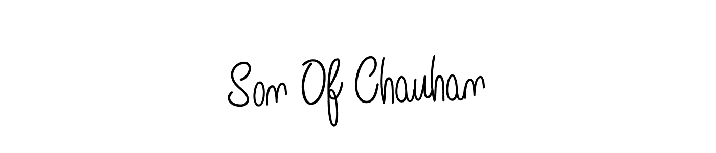 The best way (Angelique-Rose-font-FFP) to make a short signature is to pick only two or three words in your name. The name Son Of Chauhan include a total of six letters. For converting this name. Son Of Chauhan signature style 5 images and pictures png