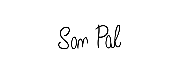 Son Pal stylish signature style. Best Handwritten Sign (Angelique-Rose-font-FFP) for my name. Handwritten Signature Collection Ideas for my name Son Pal. Son Pal signature style 5 images and pictures png