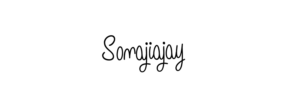 Use a signature maker to create a handwritten signature online. With this signature software, you can design (Angelique-Rose-font-FFP) your own signature for name Sonajiajay. Sonajiajay signature style 5 images and pictures png