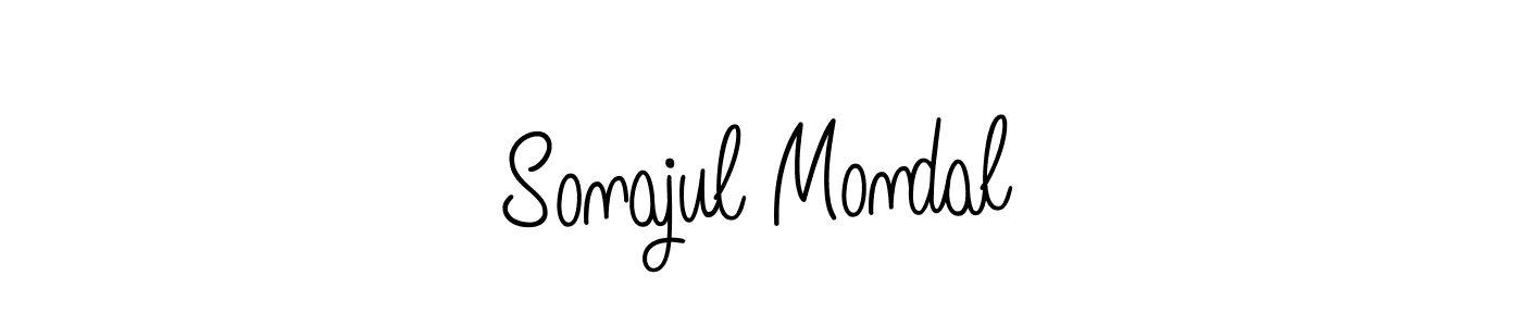 Angelique-Rose-font-FFP is a professional signature style that is perfect for those who want to add a touch of class to their signature. It is also a great choice for those who want to make their signature more unique. Get Sonajul Mondal name to fancy signature for free. Sonajul Mondal signature style 5 images and pictures png