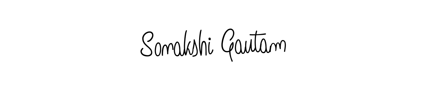 Check out images of Autograph of Sonakshi Gautam name. Actor Sonakshi Gautam Signature Style. Angelique-Rose-font-FFP is a professional sign style online. Sonakshi Gautam signature style 5 images and pictures png