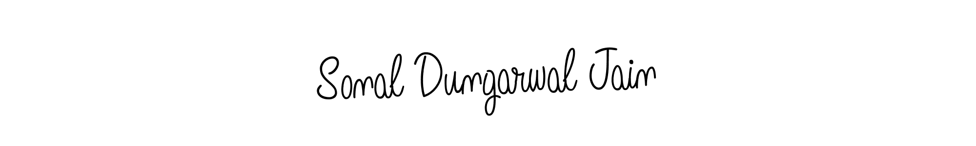 Sonal Dungarwal Jain stylish signature style. Best Handwritten Sign (Angelique-Rose-font-FFP) for my name. Handwritten Signature Collection Ideas for my name Sonal Dungarwal Jain. Sonal Dungarwal Jain signature style 5 images and pictures png