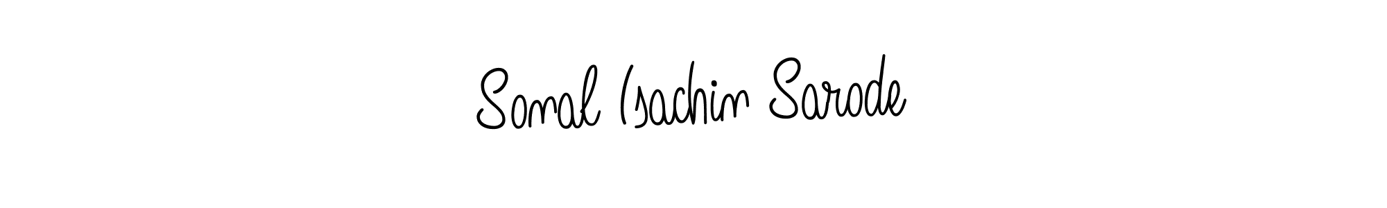 How to make Sonal Isachin Sarode name signature. Use Angelique-Rose-font-FFP style for creating short signs online. This is the latest handwritten sign. Sonal Isachin Sarode signature style 5 images and pictures png