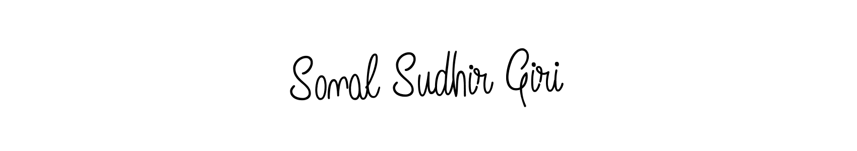 Sonal Sudhir Giri stylish signature style. Best Handwritten Sign (Angelique-Rose-font-FFP) for my name. Handwritten Signature Collection Ideas for my name Sonal Sudhir Giri. Sonal Sudhir Giri signature style 5 images and pictures png