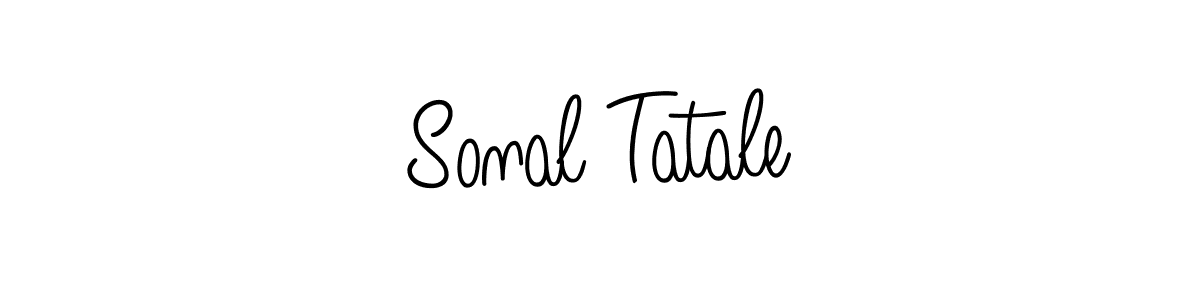Design your own signature with our free online signature maker. With this signature software, you can create a handwritten (Angelique-Rose-font-FFP) signature for name Sonal Tatale. Sonal Tatale signature style 5 images and pictures png