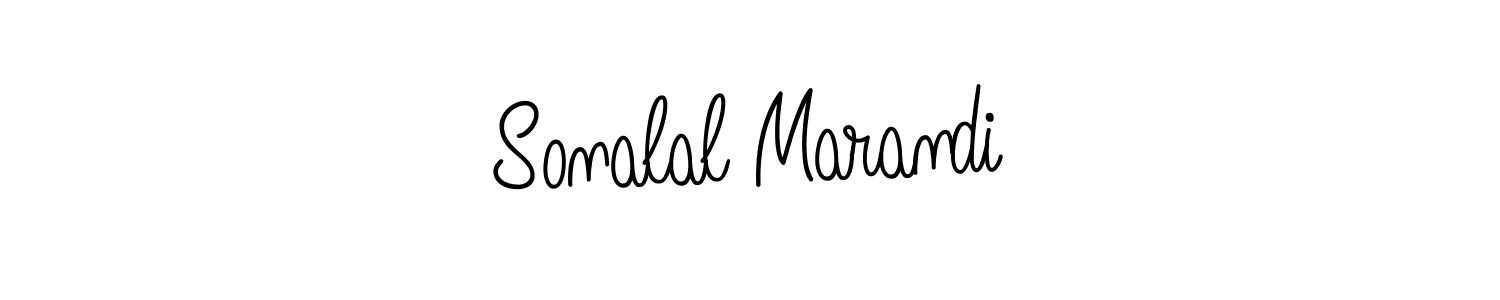 The best way (Angelique-Rose-font-FFP) to make a short signature is to pick only two or three words in your name. The name Sonalal Marandi include a total of six letters. For converting this name. Sonalal Marandi signature style 5 images and pictures png
