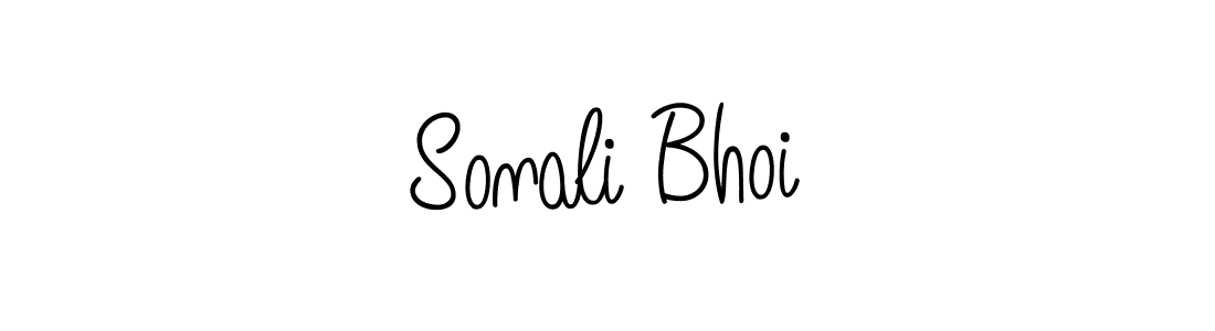 You should practise on your own different ways (Angelique-Rose-font-FFP) to write your name (Sonali Bhoi) in signature. don't let someone else do it for you. Sonali Bhoi signature style 5 images and pictures png