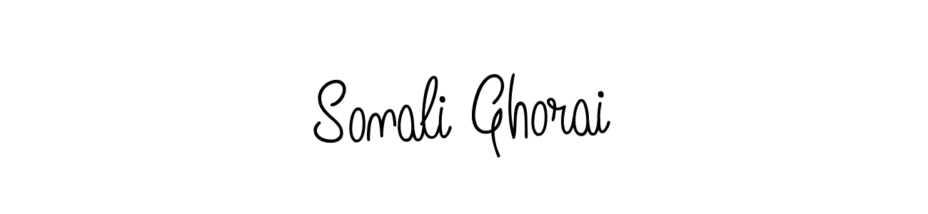 The best way (Angelique-Rose-font-FFP) to make a short signature is to pick only two or three words in your name. The name Sonali Ghorai include a total of six letters. For converting this name. Sonali Ghorai signature style 5 images and pictures png