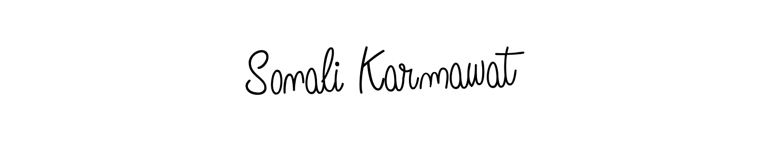 Sonali Karmawat stylish signature style. Best Handwritten Sign (Angelique-Rose-font-FFP) for my name. Handwritten Signature Collection Ideas for my name Sonali Karmawat. Sonali Karmawat signature style 5 images and pictures png